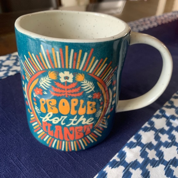 NEW Anthropologie Dazey LA Retro Planet Mug Coffee Tea Cup Boho Hostess Gift - Picture 4 of 5